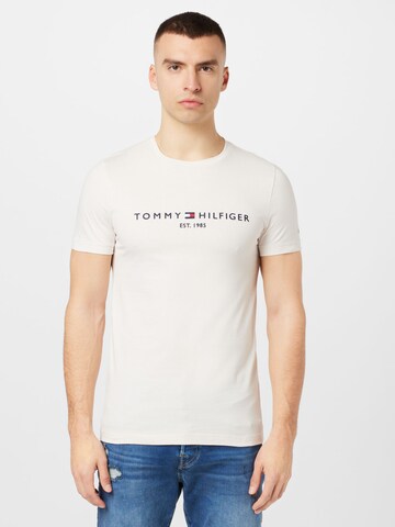Coupe regular T-Shirt TOMMY HILFIGER en beige : devant