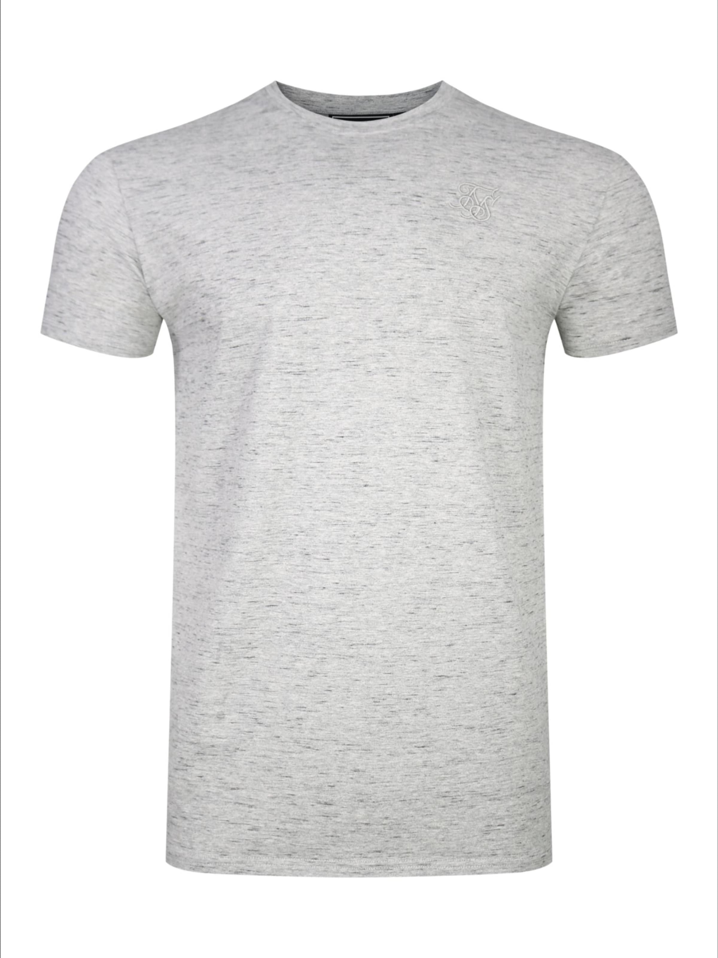 Maglietta di SikSilk in grigio: frontale