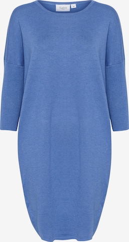 SAINT TROPEZ Knitted dress 'Mila' in Blue: front