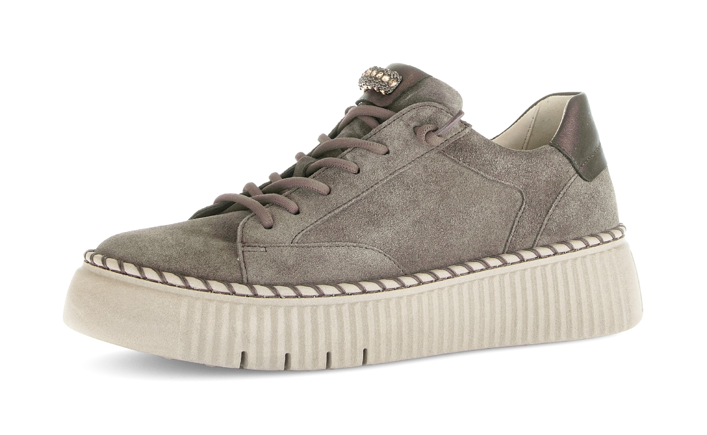 Baskets basses GABOR en vert : devant