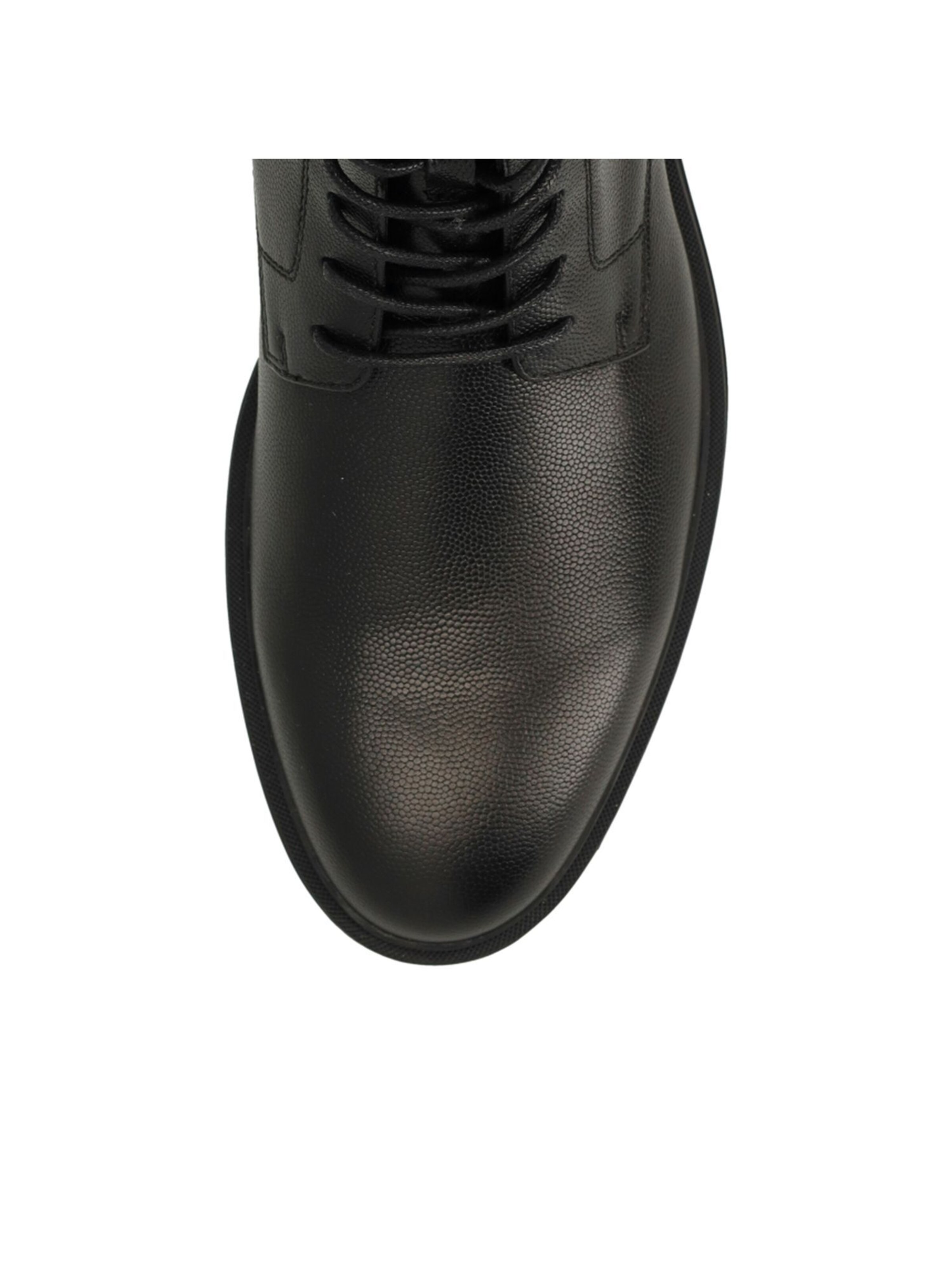 MANFIELD Schnürboots in Schwarz