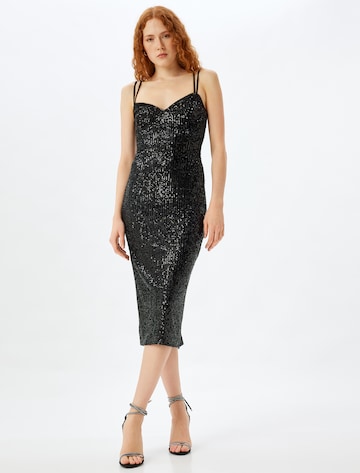 Koton Cocktail Dress in Black: front