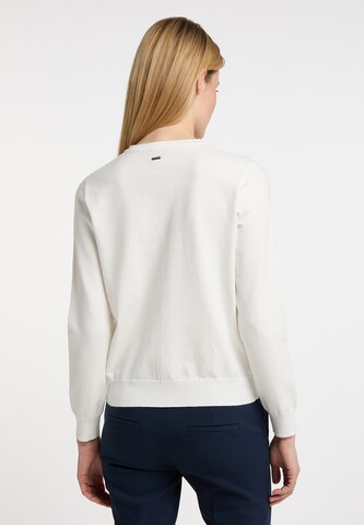 Cardigan 'Malegnano' DreiMaster Klassik en blanc