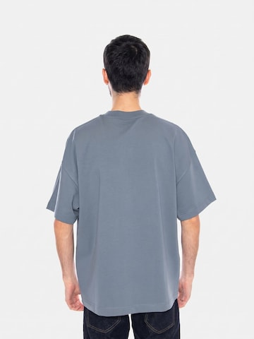 Carhartt WIP Koszulka 'S/S Link Script T-Shirt Velvet Blue / White' w kolorze niebieski