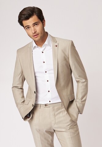 ROY ROBSON Slimfit Modischer Anzug Im Slim Fit in Beige: Vorderseite