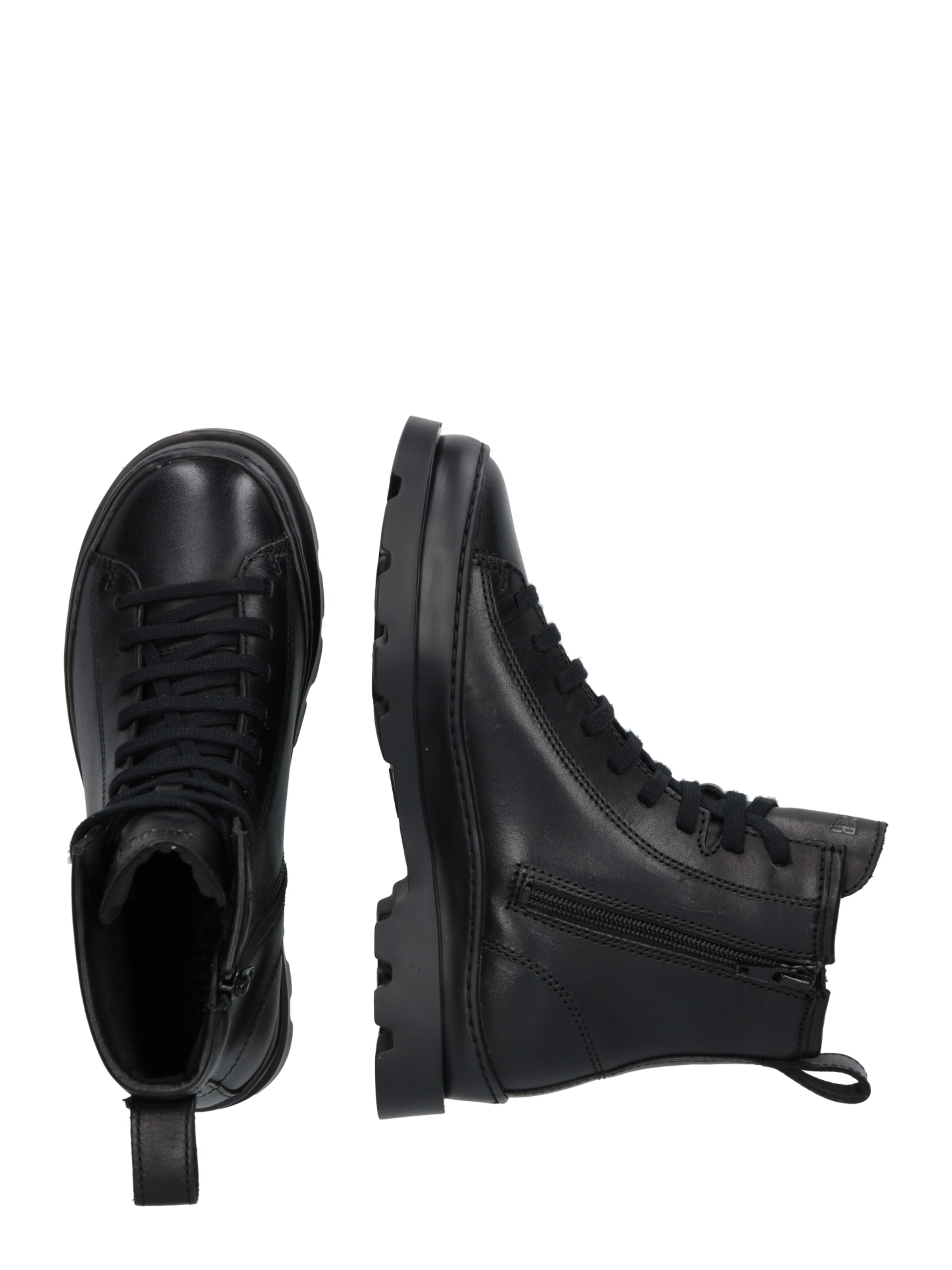 CAMPER Schnürstiefelette 'Brutus' in Schwarz