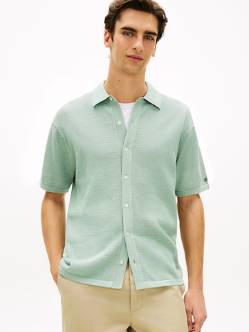 Vestes en maille TOMMY HILFIGER en vert : devant