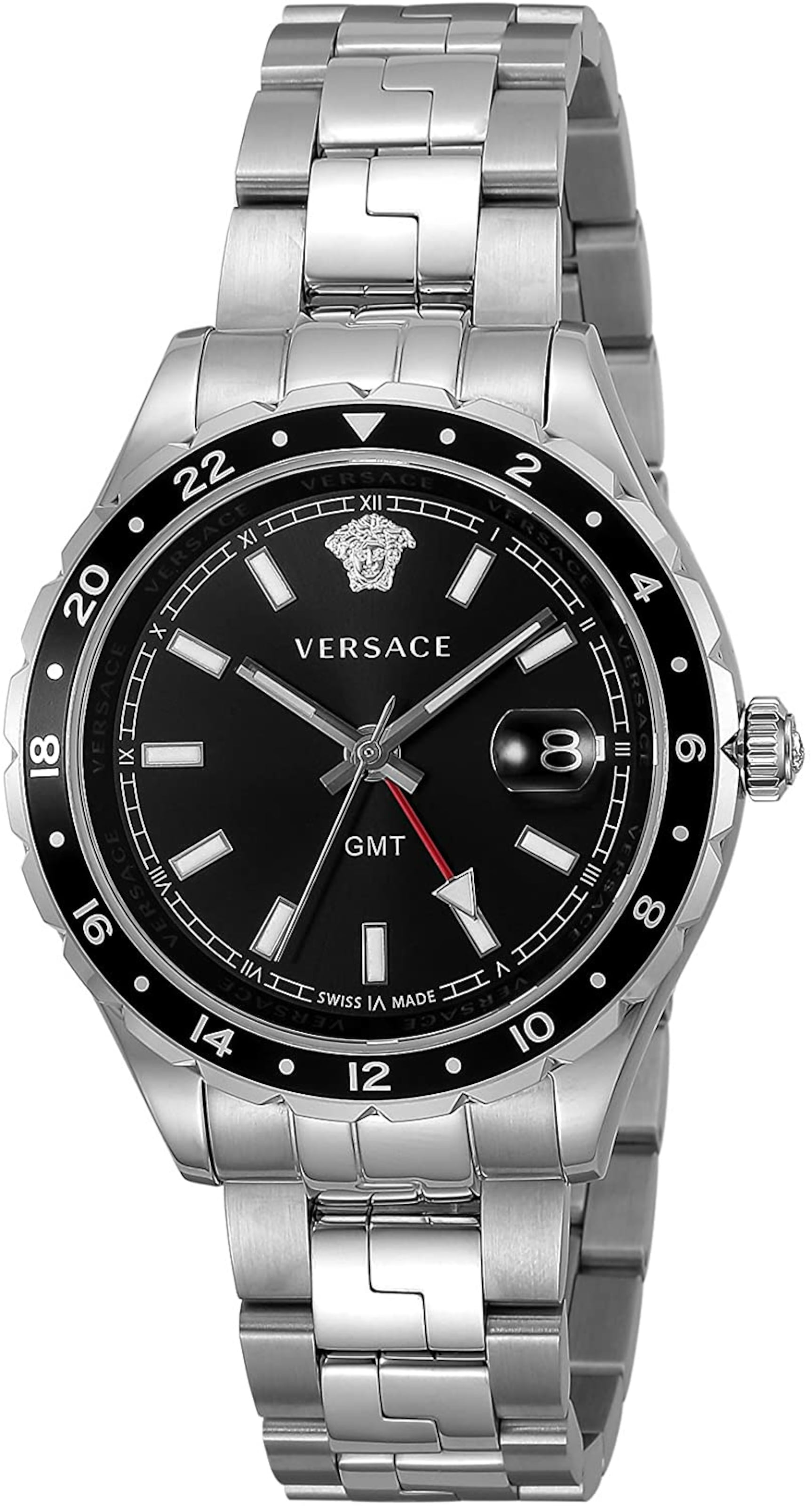 VERSACE Uhr in Silber: Vorderseite