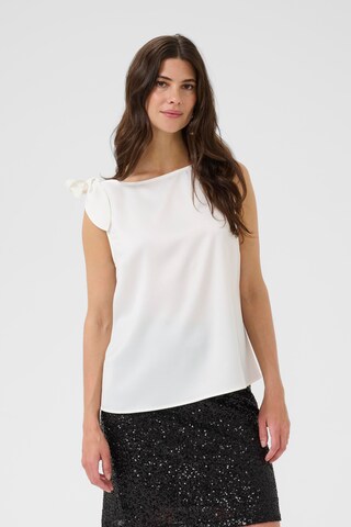 Cream Blouse 'CRTat' in White: front