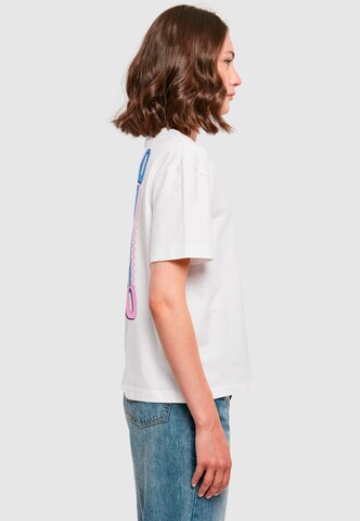 Miss Tee Shirt 'Italo Disco' in Wit