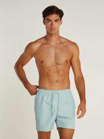 Shorts de bain Calvin Klein Swimwear en bleu : devant