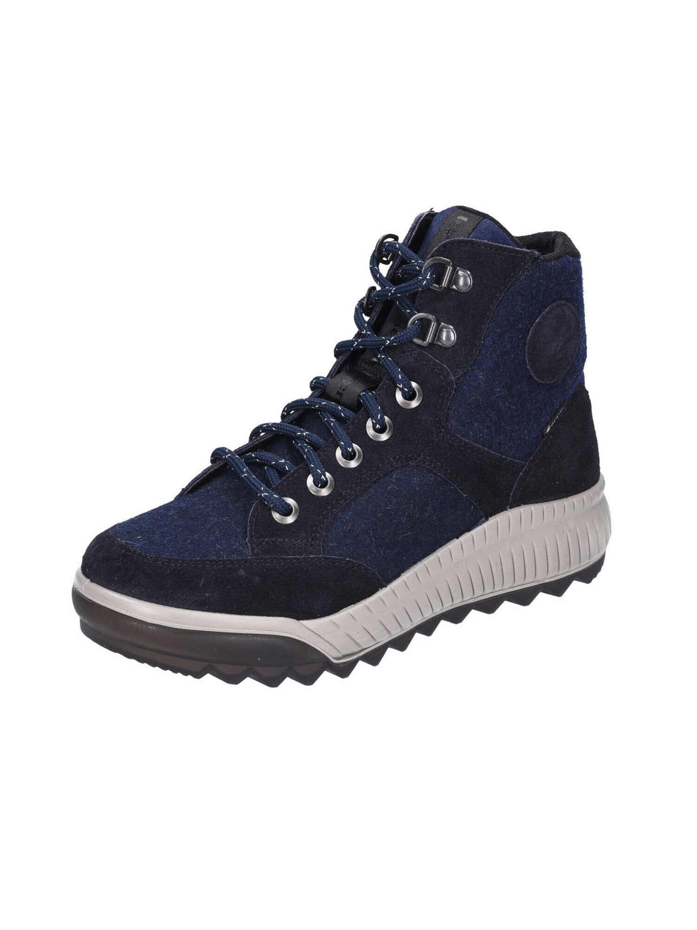 Legero Lace-Up Ankle Boots 'TIRANO' in Blue: front