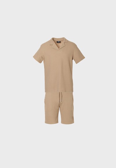 Tom Barron Freizeitanzug Polo Shirt And Pant Set For Men in L in braun, Produktansicht
