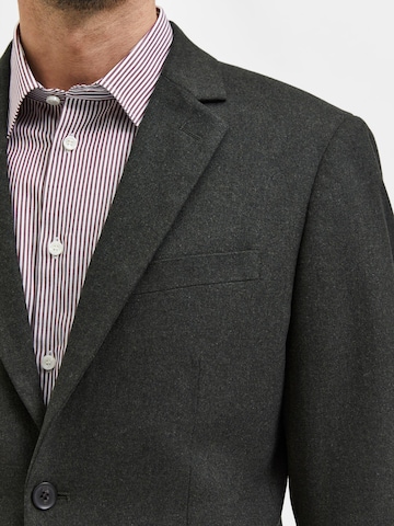 Coupe slim Veste de costume 'Adrian' SELECTED HOMME en gris