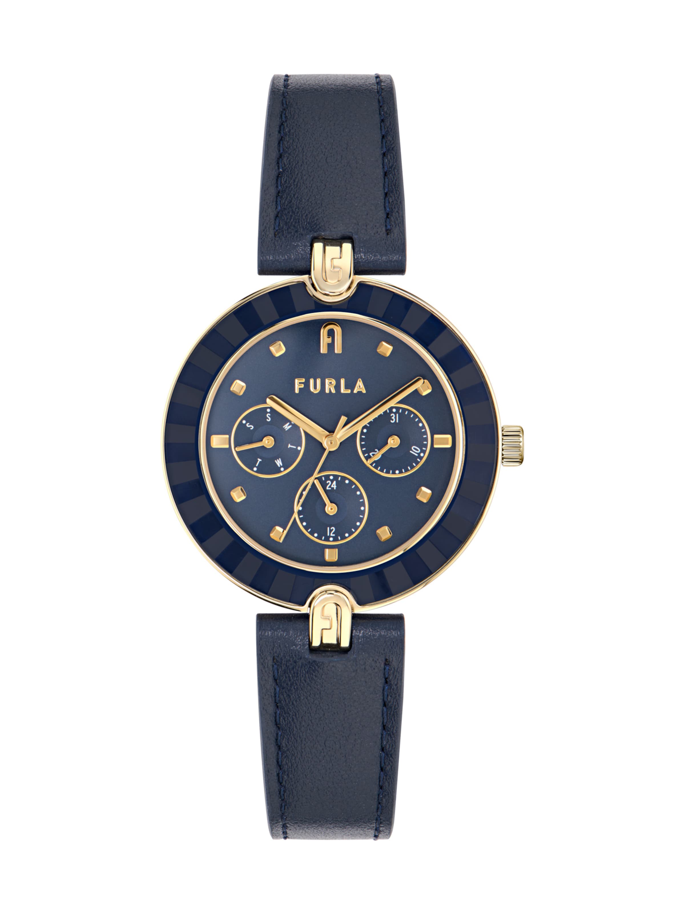 FURLA Analog Watch in Blue: front