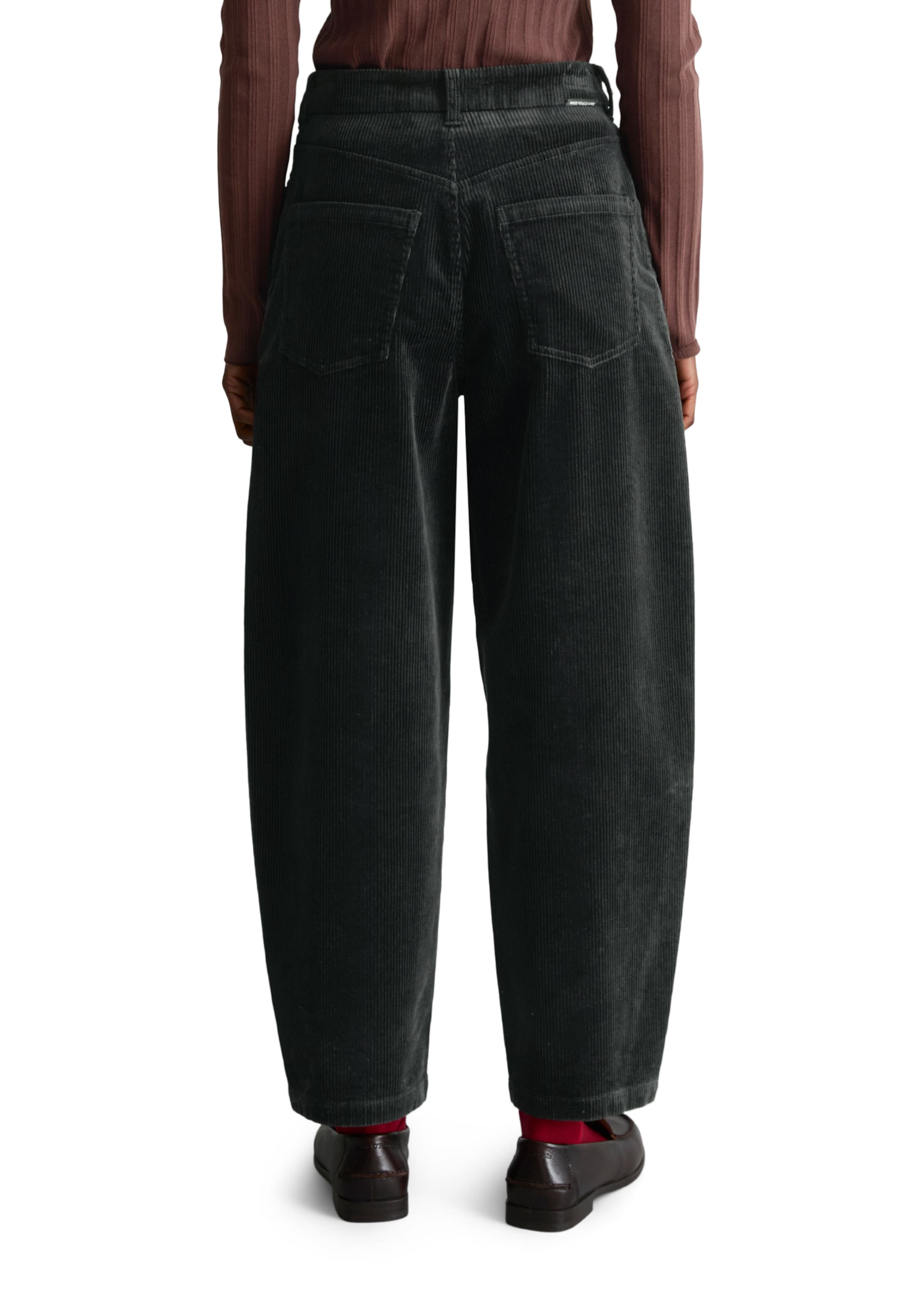 Marc O'Polo DENIM Barrel Trousers 'Airin' in Black