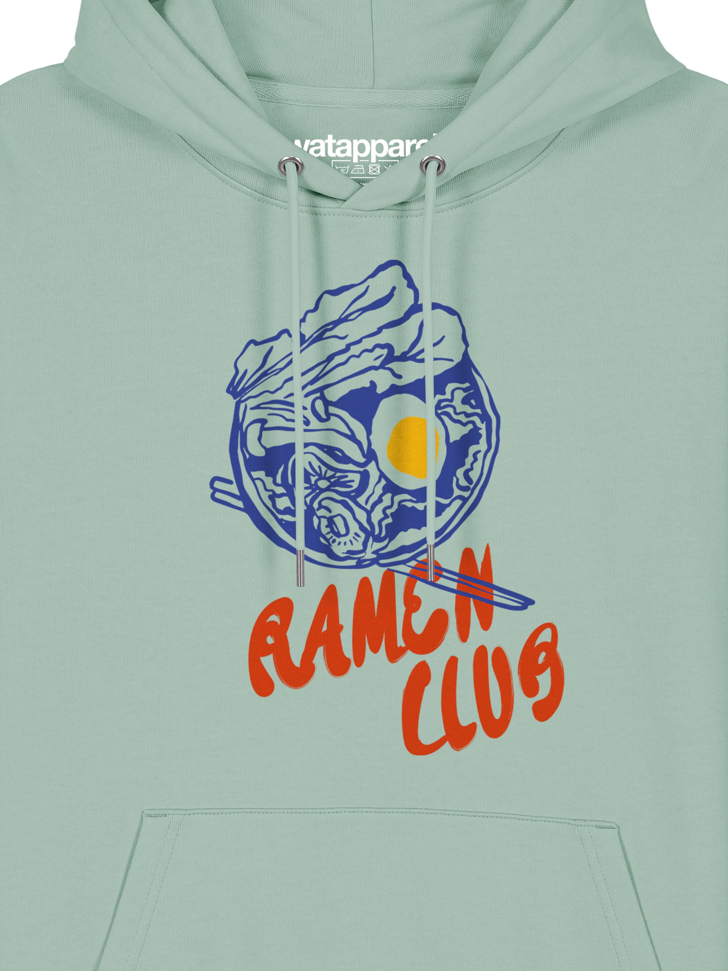 Watapparel Sweatshirt 'Ramen Club' in Groen