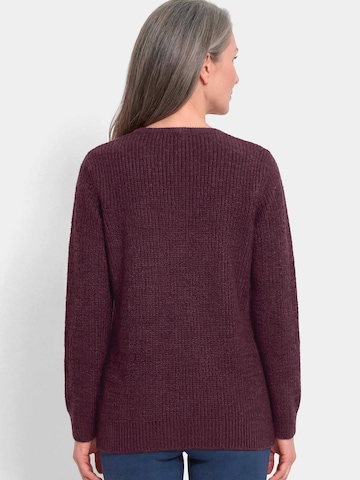 Goldner Pullover in Rot