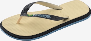 Zoccoletto 'Brasil' di HAVAIANAS in nero: frontale