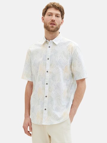 TOM TAILOR Regular fit Button Up Shirt in White: front