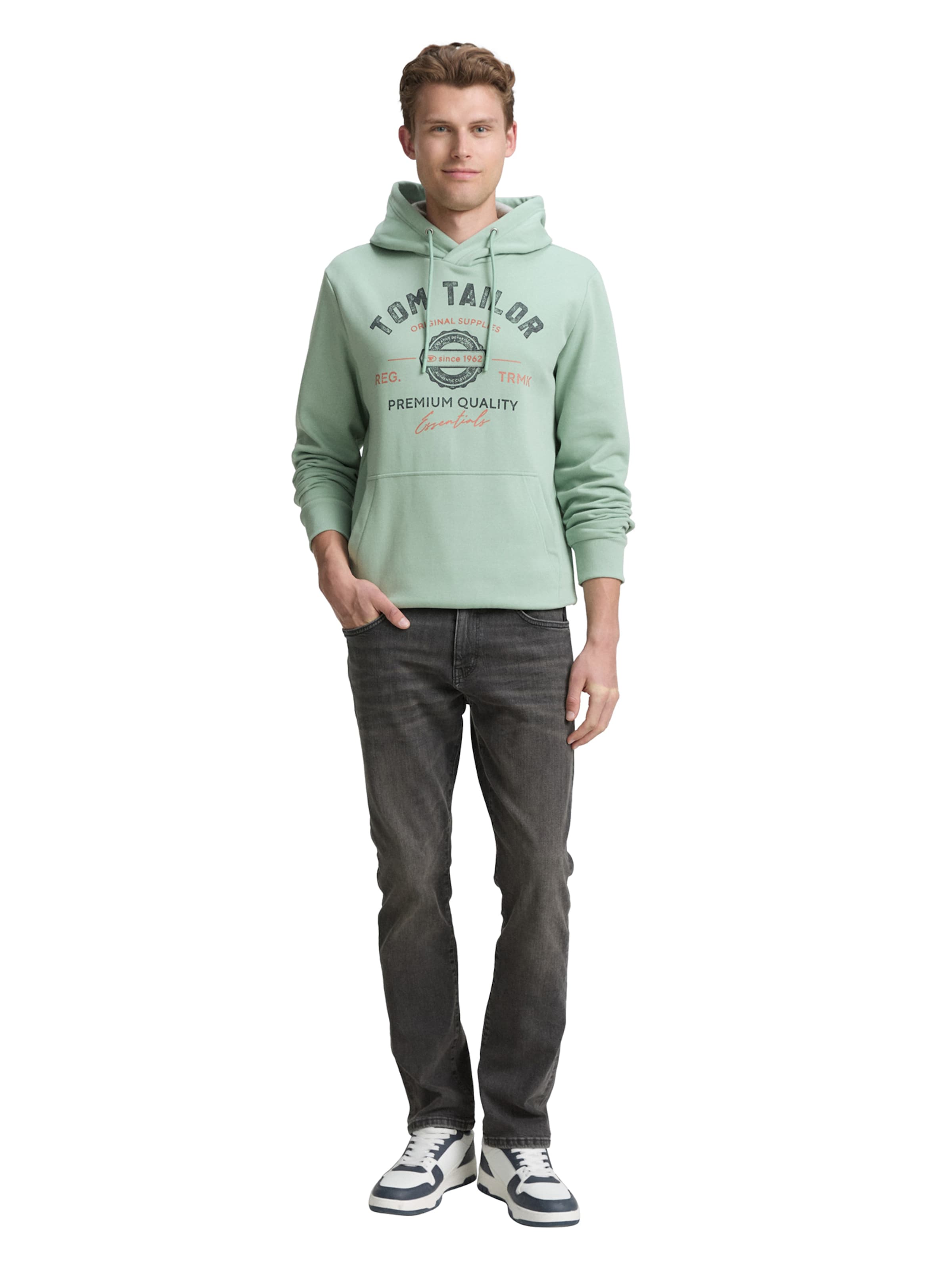 TOM TAILOR Sweatshirt in Green
