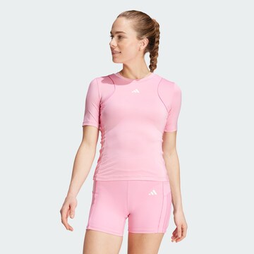 T-shirt fonctionnel 'Hyperglam' ADIDAS PERFORMANCE en rose : devant