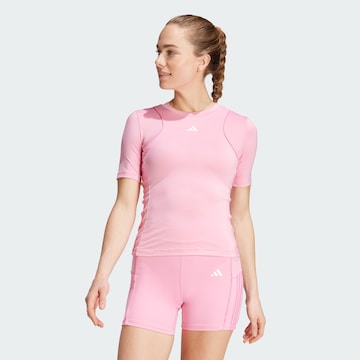 ADIDAS PERFORMANCE - Camiseta funcional 'Hyperglam' en rosa: frente