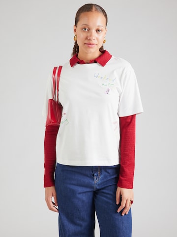Weekend Max Mara Shirt 'ACLINE' in Wit: voorkant
