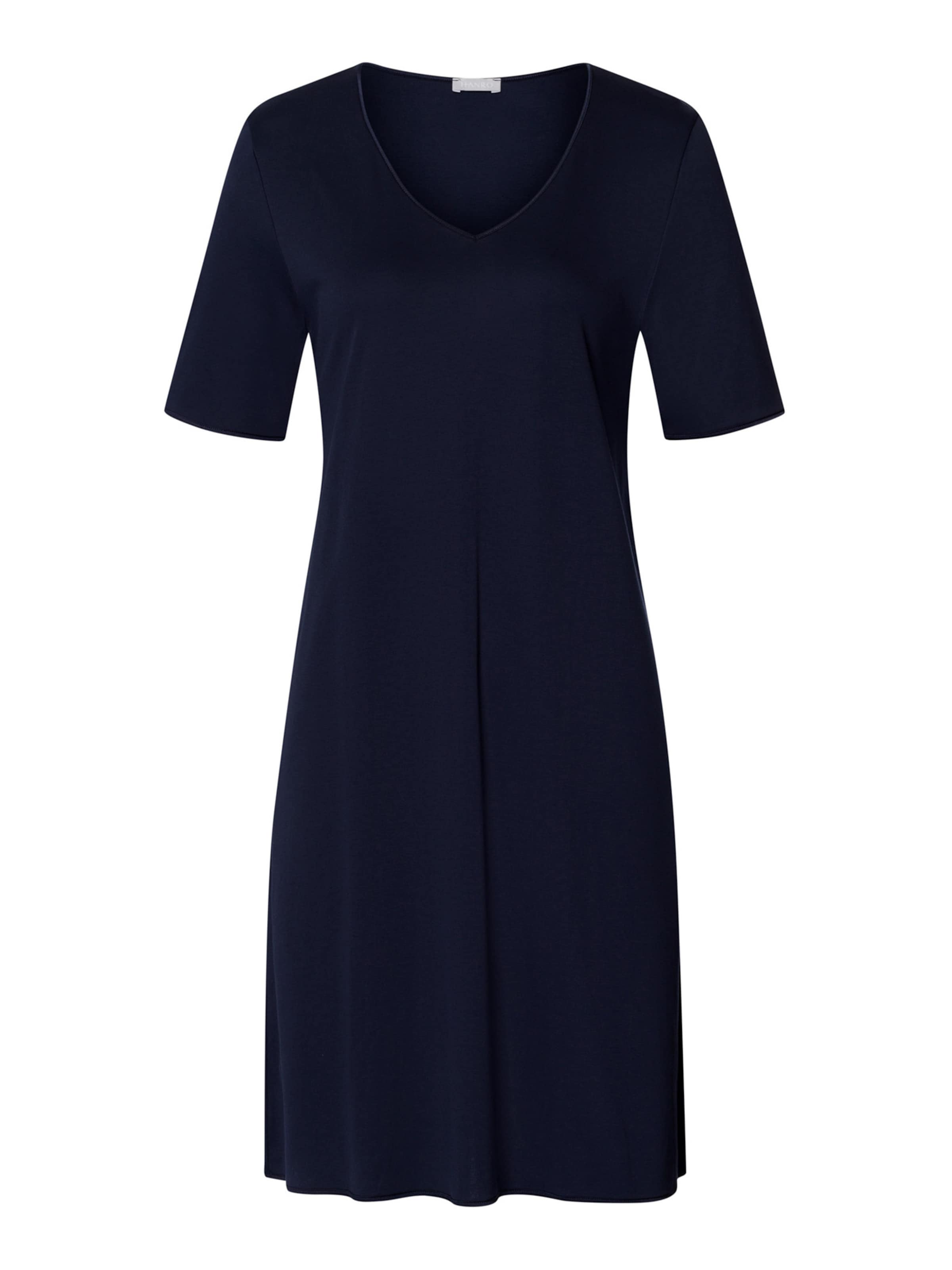 Chemise de nuit ' Cotton Silk ' Hanro en bleu : devant