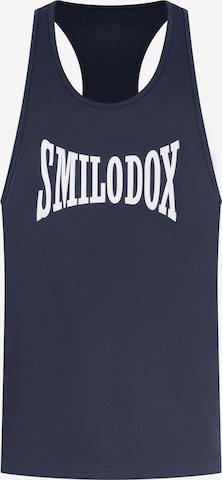 T-Shirt fonctionnel Smilodox en bleu : devant