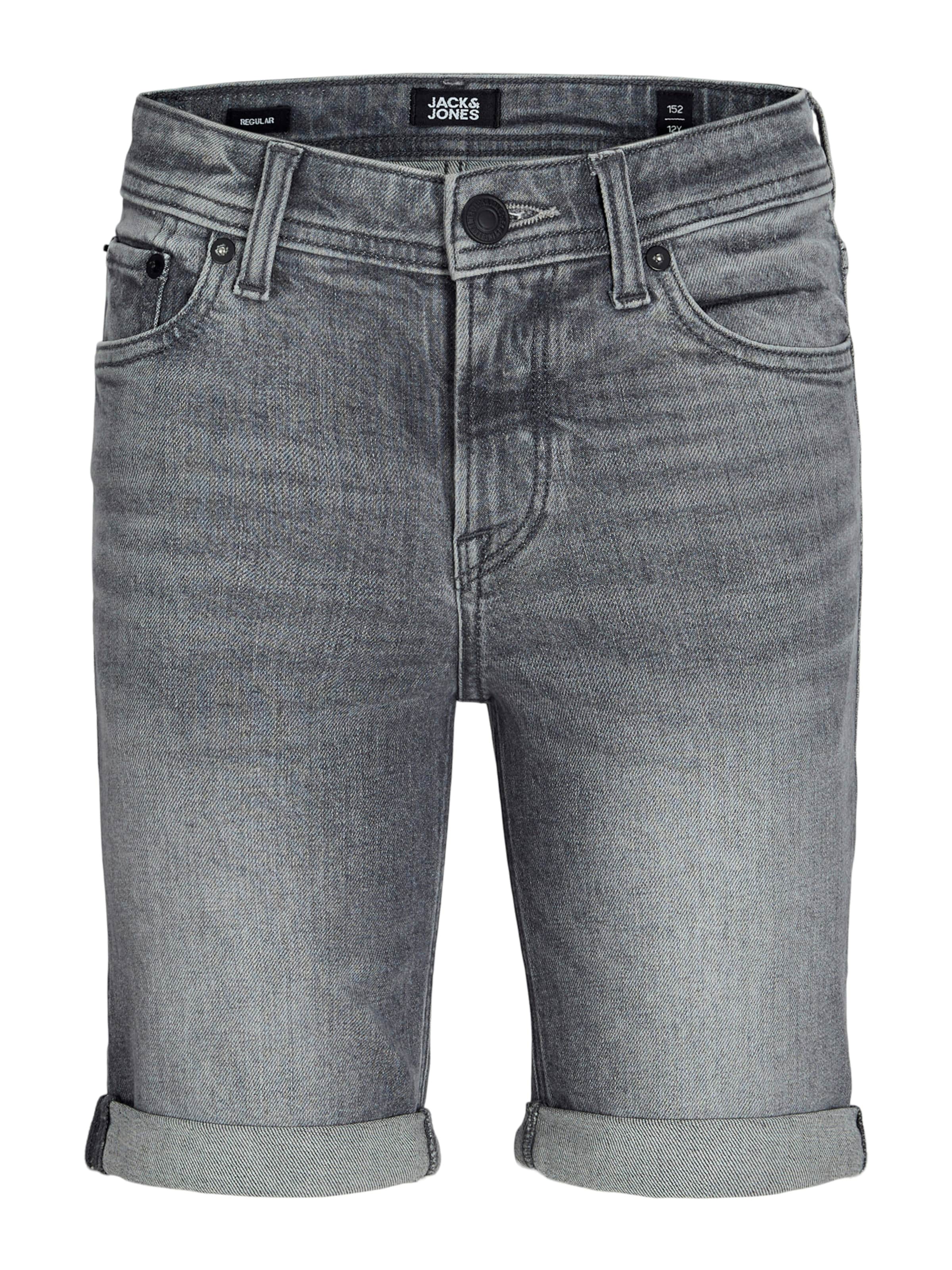 Jack & Jones Junior Regular Jeans 'JJIRick JJOriginal' in Grey: front