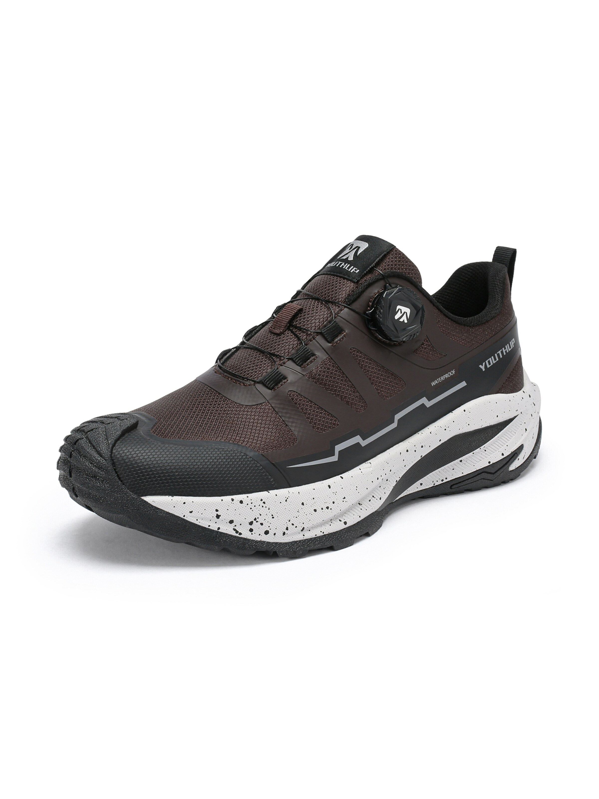YOUTHUP Athletic Shoes 'Steigpfad' in Brown: front