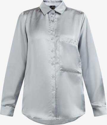 DreiMaster Klassik Blouse in Grey: front