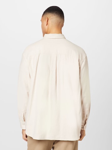 WEEKDAY Comfort fit Button Up Shirt in White