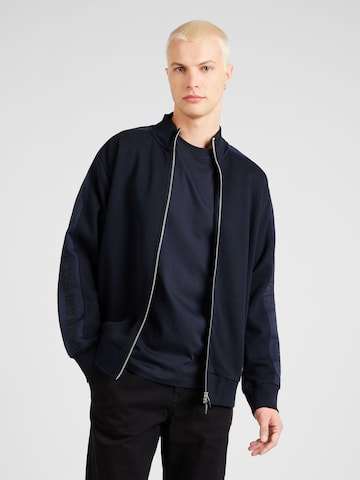 Veste de survêtement ARMANI EXCHANGE en bleu : devant