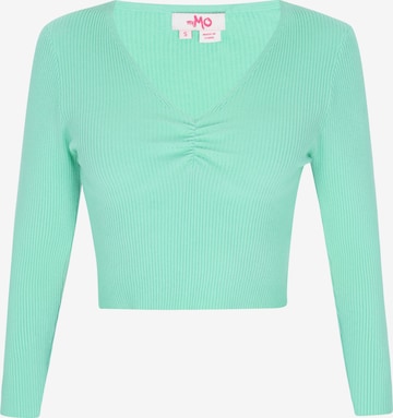 MYMO Pullover 'Comfy' in Grün: Vorderseite