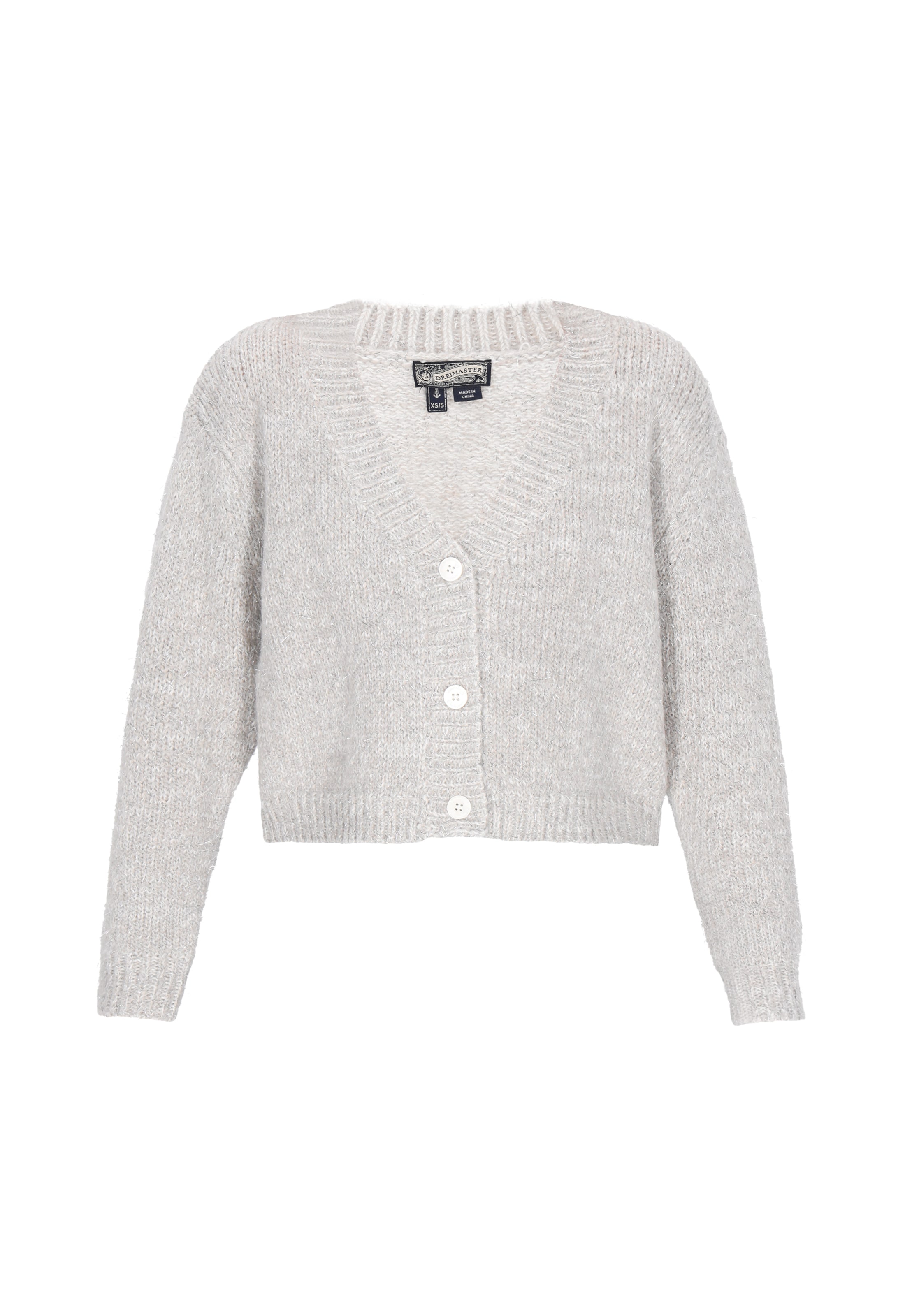 Cardigan DreiMaster Vintage en blanc : devant