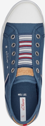 s.Oliver - Sapatilhas slip-on em azul