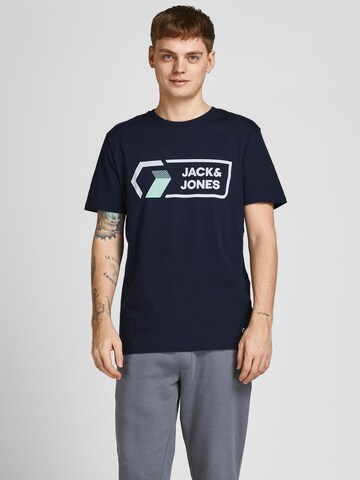 JACK & JONES Tričko 'Logan' – modrá: přední strana