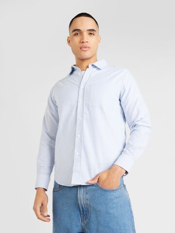 Coupe regular Chemise AÉROPOSTALE en bleu : devant