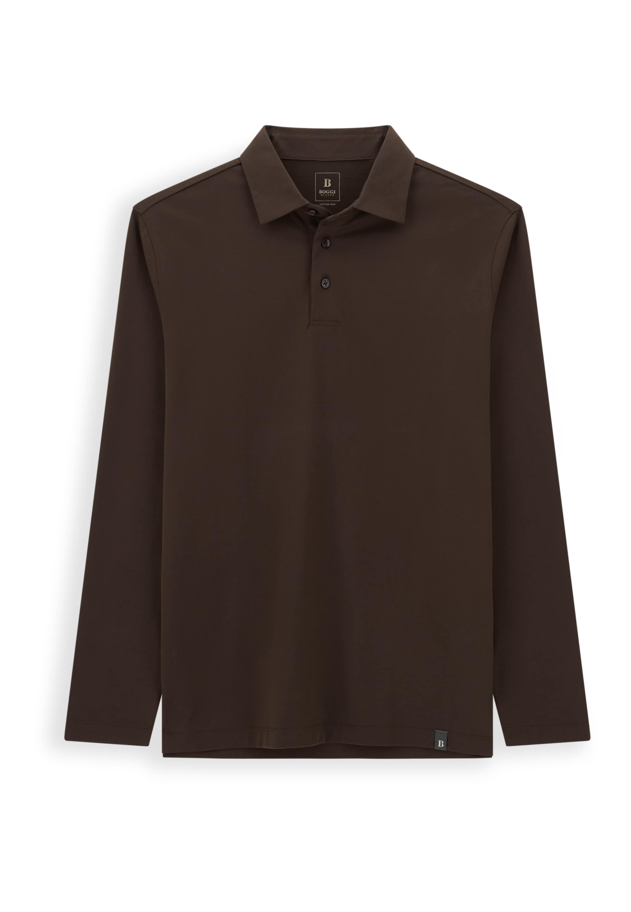 Boggi Milano Shirt in Bruin: voorkant