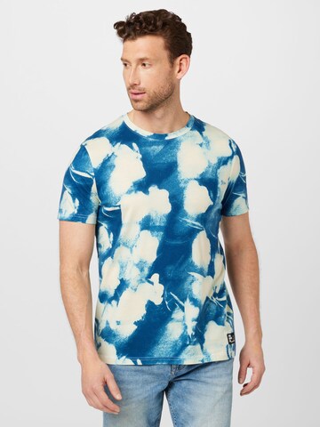 QS T-Shirt in Blau: Vorderseite
