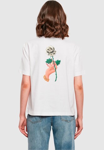 Miss Tee Shirt 'Love Is Blind Love Is Cruel' in White: front