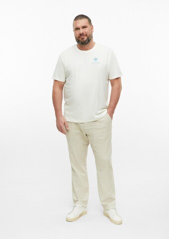s.Oliver Men Big Sizes T-Shirt in Beige