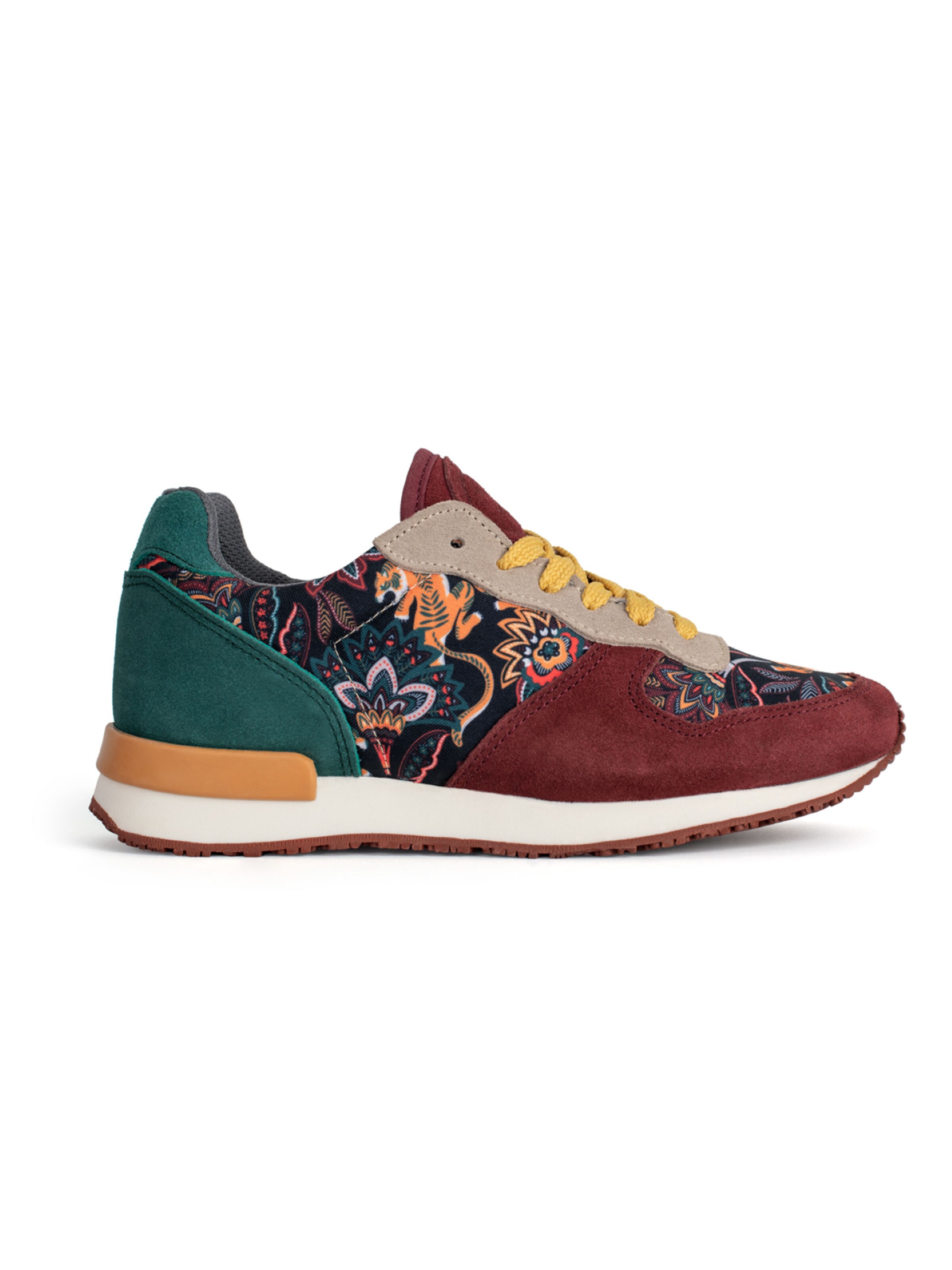 inkkas Sneaker low 'Inkkas Yuuki Sneaker – handgefertigter Damen-Sneaker aus Leder mit Statement-Print'‌‌‌‌ in Mischfarben