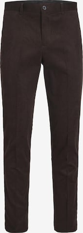 JACK & JONES - regular Pantalón de pinzas en marrón: frente