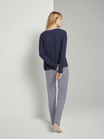 TOM TAILOR Pyjama in Blau