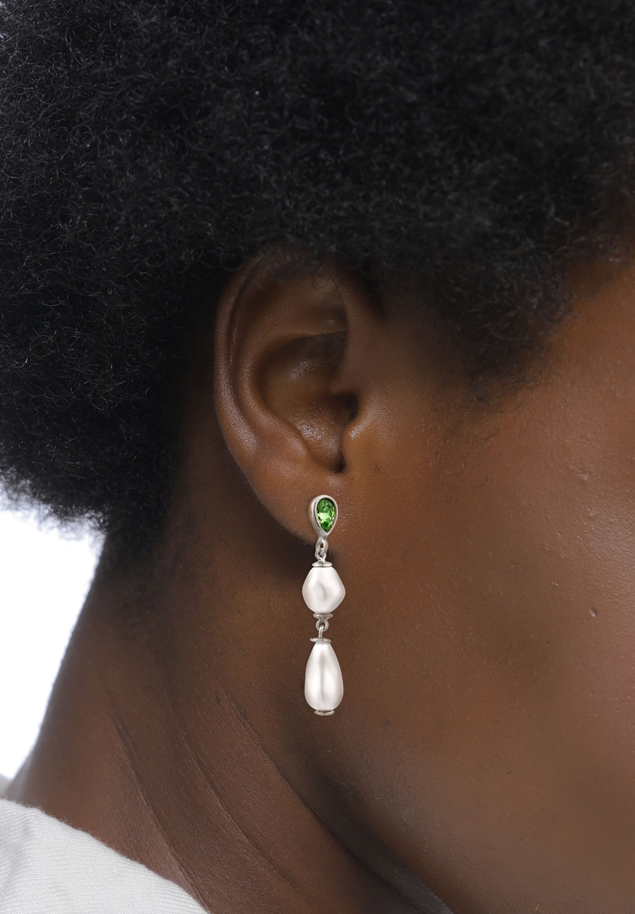 Boucles d'oreilles ELLI en argent : devant