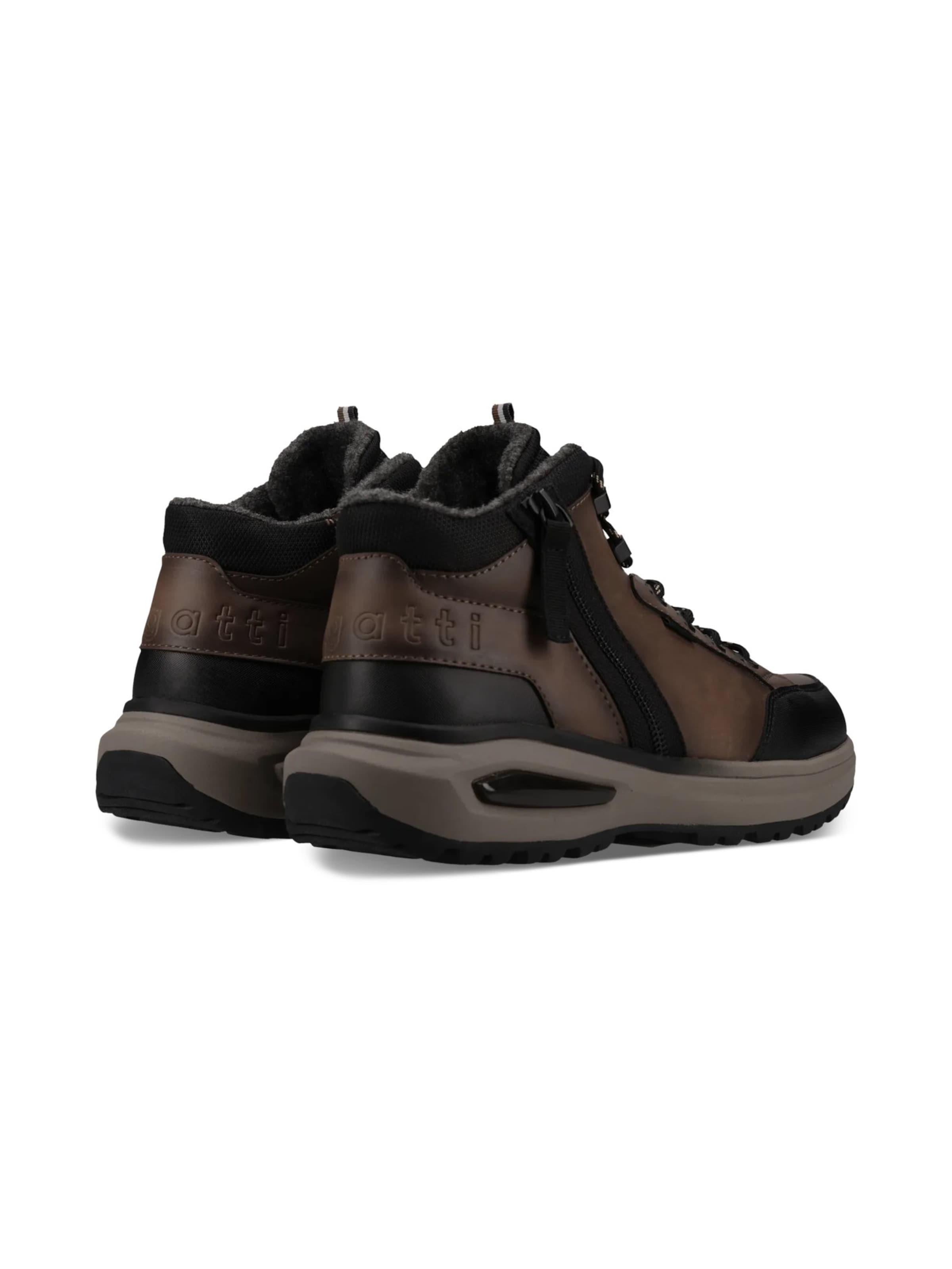 Boots stringati di bugatti in marrone
