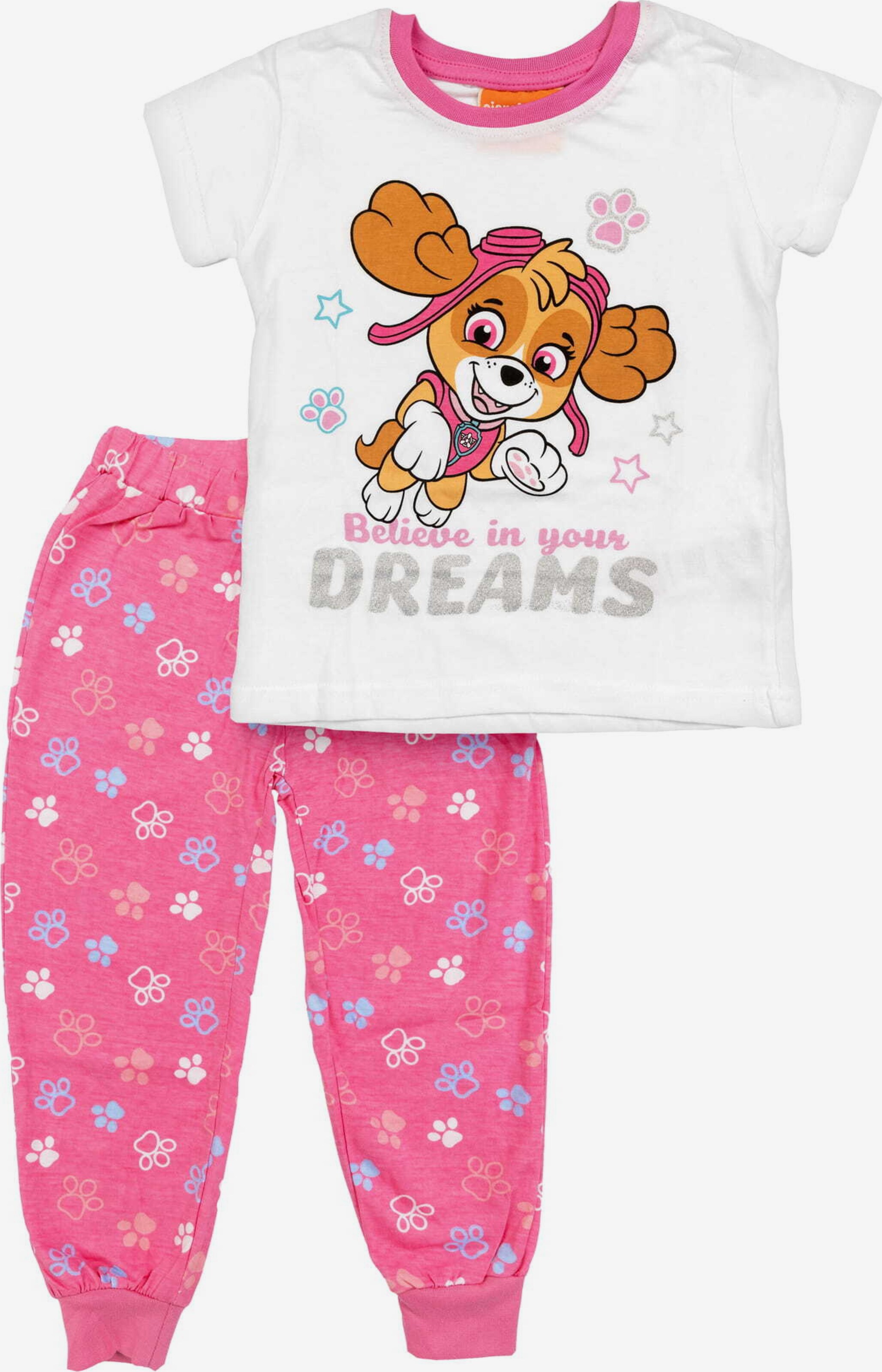 Pigiama Paw Patrol Per Bambine E Ragazze - Jersey Morbido Con Stampa Glitterata E Pantaloncini Elastici